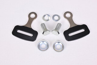 Schroth Schraubbeschlag Set für 3" Gurtband B 23 C (2) mit 7/16" Schrauben, Feder- u. Kombischeiben