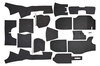 Teppichsatz komplett Coupe 68-73 Anthrazit/Grau "Nadelfilz"