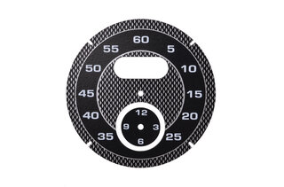 Sport Chrono Instrument Face - Black - Diamond Pattern