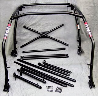 Heigo Roll Cage 964 Coupe - Steel - Sunroof - Weld In - X Diag. + Harn. Bar + 2 Door Bars + Dash