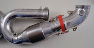 Exhaust System 997 GT3 "Brombacher"  (Sound Version) 200 Cell Sport Cats, Dual 2x90mm Center Exit