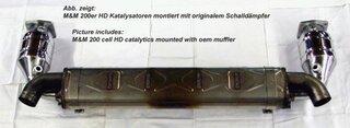 Sport Catalytic Set 997.2 Turbo / Turbo S - 200 Cell HD Tri-Metallic - Titanium - Original Exhaust