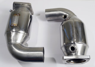 Sport Catalytic Set 997.2 Turbo / Turbo S - 200 Cell HD Tri-Metallic - For Original Exhaust