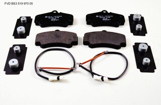 Brake service kit front (no Discs!) 997-1 C4S 05-08