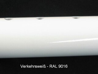 Pulverbeschichtung Bügel Verkehrsweiss RAL 9016