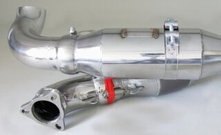 Endschalldämpfer "CUP" für Serien-Fächerkrümmer 996 GT3 MK1 200 Zellen Sportkatalysatoren