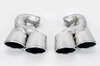 Exhaust Tip Set 957 Cayenne Turbo - Brombacher Edition - Quad Oval - Polished Stainless Steel
