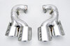 Exhaust Tip Set 957 Cayenne Turbo - Brombacher Edition - Quad Oval - Polished Stainless Steel