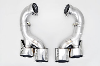 Exhaust Tip Set 957 Cayenne Turbo - Brombacher Edition - Quad Oval - Polished Stainless Steel