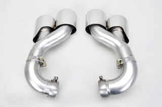 Exhaust Tip Set 957 Cayenne Turbo - Brombacher Edition - Quad Oval - Polished Stainless Steel