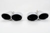 Exhaust Tip Set 957 Cayenne Turbo - Brombacher Edition - Quad Oval - Polished Stainless Steel