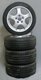Jeu de roues -CUP 1 Design- 7,5+9x17 avec Michelin Pilot Sport 4 - 205/50ZR17+255/40ZR17