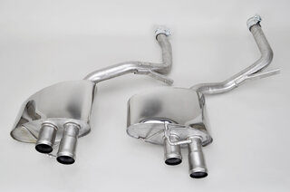 Secondary Sport Muffler Set Panamera / Panamera 4 (V6) - Brombacher Edition - For FVD Exhaust Tips