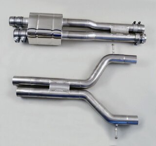 Vorschalldämpfer "Brombacher " Edelstahl Panamera S, nur für OE-Endschalldämpfer