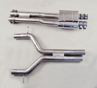 Vorschalldämpfer "Brombacher " Edelstahl Panamera S, nur für OE-Endschalldämpfer