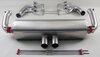 70 mm Race Exhaust System - 997.2 GT3 Cup "M&M" Cat Bypass, Stainless Steel, with Tips 2x70mm