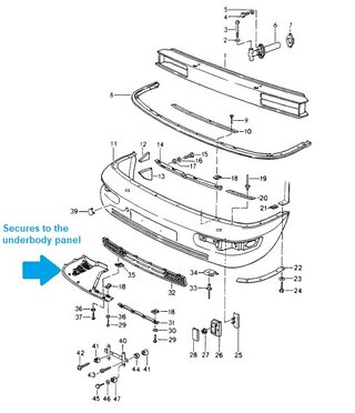 Frontsplitter Satz 964/965 RS/RSR - ABS Kunststoff