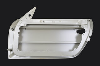 Bare door right 997TT/GT2/GT3 in white/ prime coated aluminium (I599)