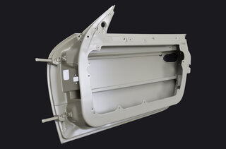 Bare door right 997TT/GT2/GT3 in white/ prime coated aluminium (I599)