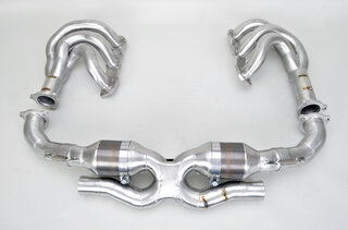Long Tube Sport Header and Cat Set 997.2 - Brombacher Edition - With 200 Cell HD Sport Catalytics
