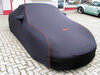 Brombacher Exclusiv Cover 996/997 ohne Heckspoiler Schwarz, Naht orange mit  FVD-Logo und Tasche