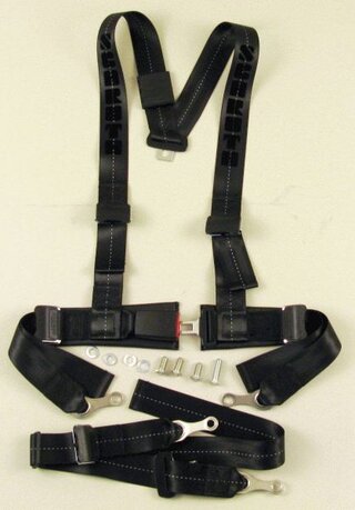 Schroth 4 Punkt Gurt  Rally ASM schwarz/schwarz links
