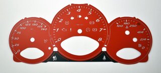 Zifferblattsatz Indisch Rot 987-2 Schalter m/ph/190