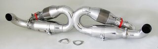 Race Muffler 996.2 3.6 L - 100 Cell Sport Cats - For OEM Headers