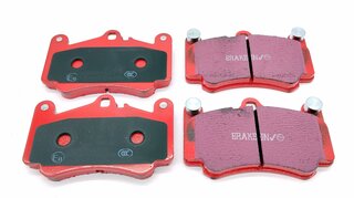Club Sport Bremsbelag-Satz "EBC Redstuff" mit Strassenzulassung