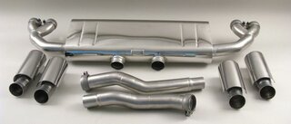 Schalldämpfer "Brombacher" Sport 958 Cayenne V6, 2 x 100mm Endrohre (Export)