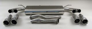 Schalldämpfer "Brombacher" Sport 958 Cayenne V6, 2 x 100mm Endrohre (Export)
