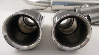 Schalldämpfer "Brombacher" Sport 958 Cayenne V6, 2 x 100mm Endrohre (Export)