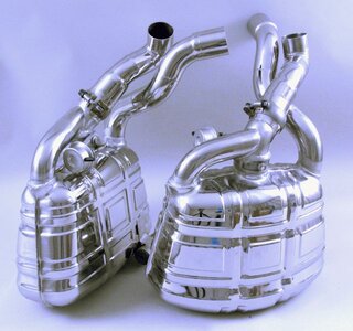 Jeu silencieux à clapets "Brombacher" 997-2 "Speedster" 2011  inox