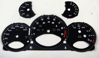 Gauge Faces black 997.2 GT3/RS manual km/h
