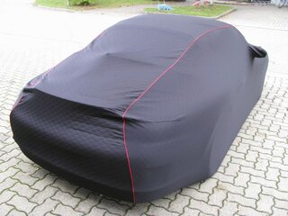 Brombacher Exclusiv Cover 996/997 Ohne Heckspolier ,Schwarz, Naht Rot mit Tasche und Logo FVD