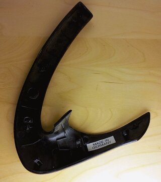 Cover Door handle dark wood right