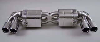 Sport-Endschalldämpfer 991 12- "BROMBACHER", 4x90mm Endrohre EXPORT