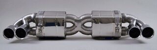 Sport-Endschalldämpfer 991 12- "BROMBACHER", 4x90mm Endrohre EXPORT
