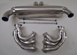 90mm Anlage "M&M" RACE 997 GT3 4.0, ohne Kats, Edelstahl, Endrohr 2x90mm