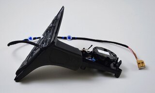 Mirror base right satin black 957 Cayenne 07-10 (I6XQ)