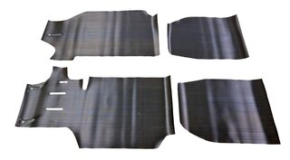 Rubber Mat Set 911 - RS 2.7 L 1973 Lightweight - Black - Front and Rear