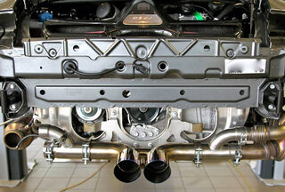 Mittelschalldämpfer -Bypass" Titan" 997 GT3 inkl. integrierten Endrohren Ø 76mm