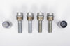 Felgenschlossatz - Silber - für 15mm VA + 18mm HA Distanzen
