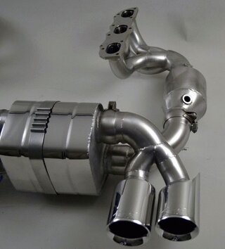 Sport Exhaust System 991.1 C2 / C4 - 3.4 L - Brombacher Edition - 200 Cell Cats