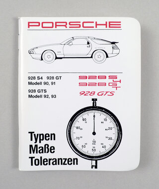 Technisches Handbuch 928S4/928GT/928 GTS 90-93, Typen/Maße/Toleranzen Deutsch