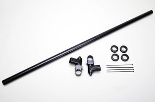 Gurtrohr Stahl (für 38mm Rohr) demontierbar Spezial mit Befestigungsklammern (universell)