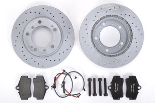 Brake service kit rear 986 ( drilled discs)