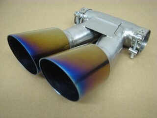 Dual Exhaust Tips 987.2 Cayman - Brombacher Edition - Motorsport Titanium - 3.5" (90 mm)