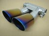 Dual Exhaust Tips 987.2 Cayman - Brombacher Edition - Motorsport Titanium - 3.5" (90 mm)
