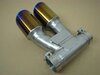 Dual Exhaust Tips 987.2 Cayman - Brombacher Edition - Motorsport Titanium - 3.5" (90 mm)